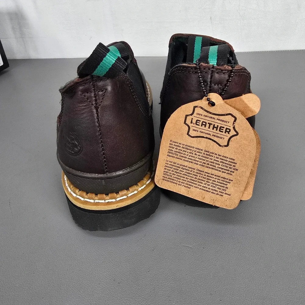 Georgia Boot Georgia Giant Romeo Mens Brown Leather Work Boots GR262 Size 9W